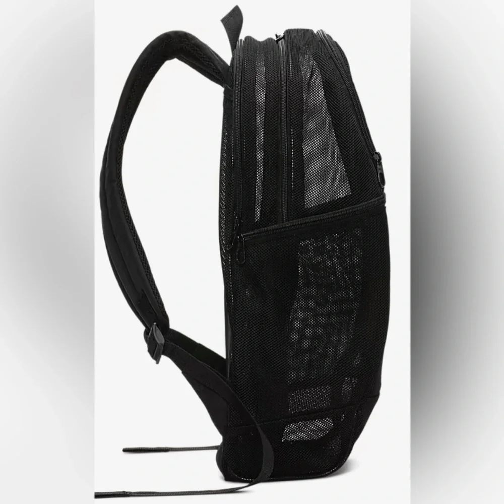 Nike Barsilia Mesh School Training Backpack Black (26L) BA6050-010 One Size - Picture 2 of 4